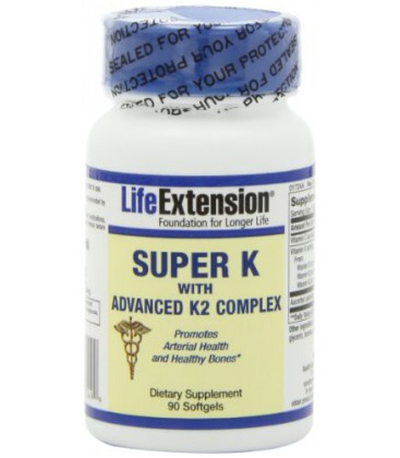 Life Extension Super K with Advanced K2 Complex Softgels, 90-Count