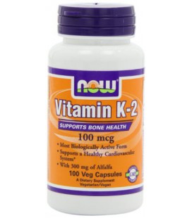 NOW Foods Vitamin  K-2,100mcg,  100 Vcaps