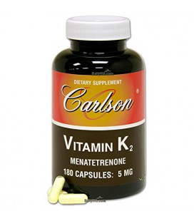 Carlson Labs Vitamin K-2, 5mg, 180 Capsules