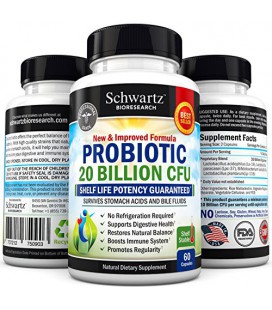Top Quality Probiotics Supplement 20 Billion CFUs - 60 Capsules - Boosts the Immune System « Buy 3 & 1 is FREE when using code
