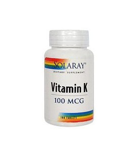 Solaray - Vitamin K, 100 tablets