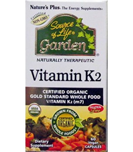 Nature's Plus Source of Life Garden Vitamin K2 -- 60 Vegetarian Capsules