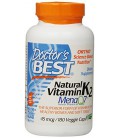 Doctor's Best Natural Vitamin K2 MenaQ7 Capsules, 180 Count