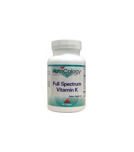 Nutricology Full Spectrum Vitamin K, Softgels, 90-Count