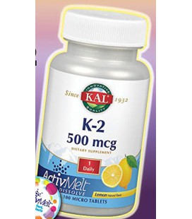 K2 ActivMelt 500 mcg Lemon Kal 100 Lozenge