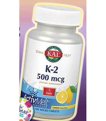 K2 ActivMelt 500 mcg Lemon Kal 100 Lozenge