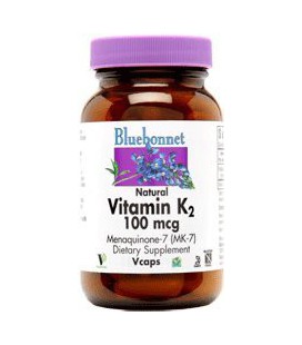 BlueBonnet Vitamin K2 Vegetarian Capsules, 100 Count