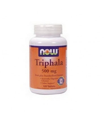 NOW Foods Triphala, 500 mg. 120 Tablets (Pack of 2)