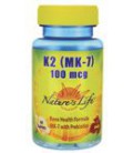 K2 MK7 Nature's Life 60 Tabs