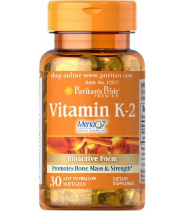 Puritan's Pride Vitamin K-2 (MenaQ7) -30 Softgels