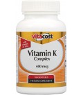 Vitacost Vitamin K Complex with K1 & K2 -- 400 mcg - 180 Softgels