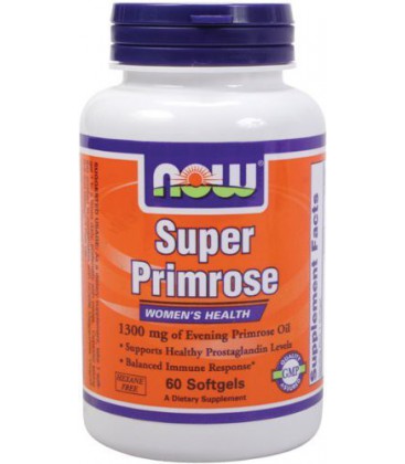 NOW Foods Super Primrose 1300mg, 60 Softgels