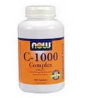 NOW Foods C-1000 Capsules, 100 Capsules (Pack of 2)