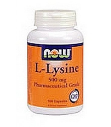 NOW Foods L-Lysine 500mg, 100 Capsules (Pack of 3)