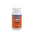 NOW Foods Iron Complex, 100 Tablets (Pack of 3)
