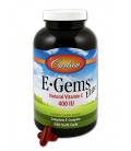 Carlson Labs E-Gems Natural Vitamin E Elite, 400 IU, 240 Softgels