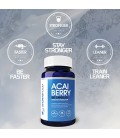 Acai Berry 1200mg x 180 Caps, 100% Pure High Potency, Supports Fat Metabolism, Natural Flavonoids & Antioxidants, 3 Month Suppl