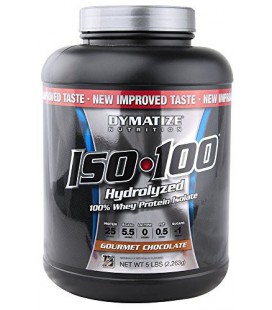 Dymatize ISO 100 Workout Recovery Post et suppléments, Gourmet Chocolat, 5 Pound