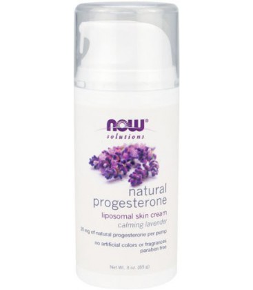 NOW Foods Progesterone Cream W/Lavender, 3 Ounces