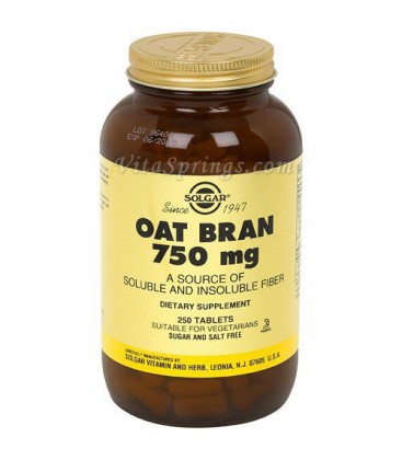 Solgar - Oat Bran, 750 mg, 250 tablets