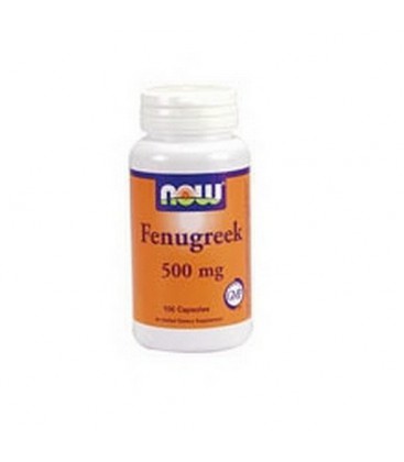 NOW Foods Fenugreek 500mg, 100 Capsules (Pack of 3)