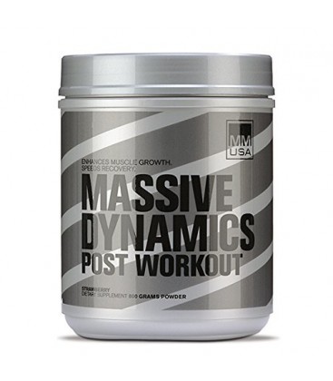 MMUSA Massive Dynamics Post-Workout Diet Supplement poudre, Fraise, 800 Gram