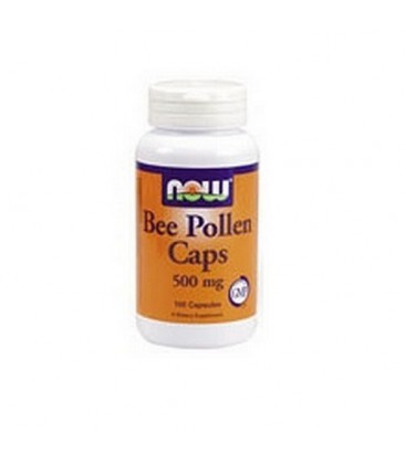 NOW Foods Bee Pollen, 500mg, 100 Capsules (Pack of 3)