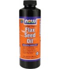NOW Foods Flax Seed Oil, 12 Ounces (Pack of 2)
