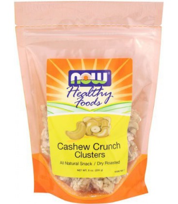 NOW Foods Cashew Crunchy Clusters, 9 ounce (Pack of 2)