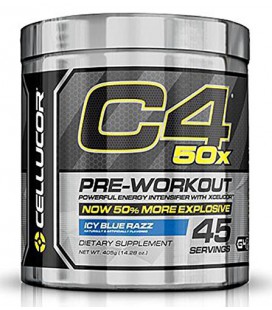 Cellucor - C4 pré-entraînement 50x puissant intensificateur énergie avec XCelicor bleu glacial Razz 45 Portions - 405 grammes