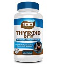 100 Naturals thyroïde Rite: Supplément thyroïde pour soutenir la fonction saine thyroïde et du métabolisme avec Schizandra, Ash