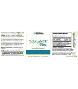 Supplément de T-Balance Plus thyroïde naturel pour subcliniques hypothyroïdie 60 capsules
