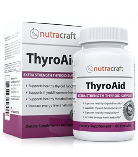 Soutien de la thyroïde Supplément - Natural Herbal Formula Avec L-Tyrosine, varech (iode) et Ashwaganda (Withania) pour souteni