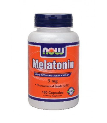 Now Foods Melatonin 3 mg (180 caps) ( Multi-Pack)