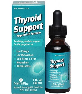 NATRA-BIO Soutien de la thyroïde, 1 OZ, EA-1 [Santé et beauté]