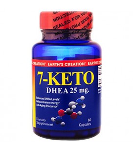 La création de la Terre 7-Keto - DHEA 25mg - contribue à renforcer l'énergie * - 60 Capsules