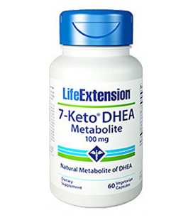 Life Extension 7 Keto DHEA 100 mg Veg Cap, 60-Count
