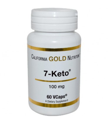 California Gold Nutrition, 7 Keto, 100 mg, 60 Vcaps