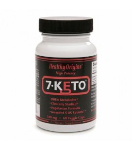 Healthy Origins 7-Keto 100mg Haute Puissance, Veggie Caps 60 ch