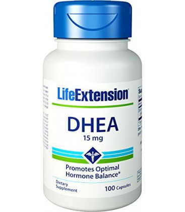 Life Extension - DHEA (déhydroépiandrostérone) - 15 mg, 100 gélules