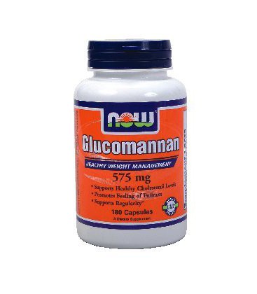 NOW Foods, GLUCOMMANAN 575MG 180 CAPS ( Multi-Pack)