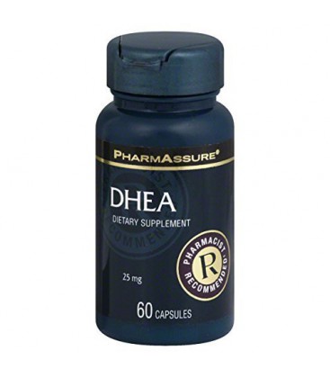 PharmAssure DHEA, 25 mg, gélules 60 capsules