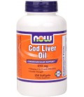 Now Foods Cod Liver Oil 2x 2500/270 A/D Soft-gels, 250-Count