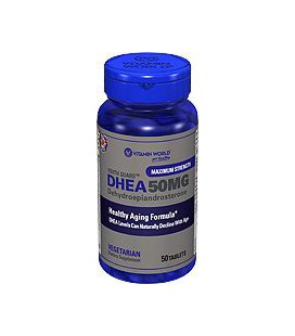 Vitamine mondiale de la Jeunesse de la Garde DHEA 50 mg de déhydroépiandrostérone (50 comprimés)