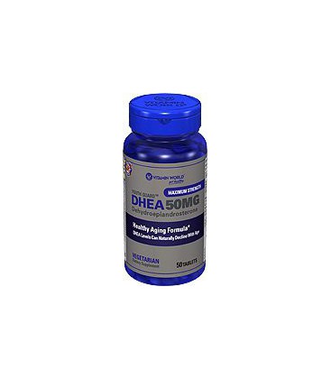 Vitamine mondiale de la Jeunesse de la Garde DHEA 50 mg de déhydroépiandrostérone (50 comprimés)