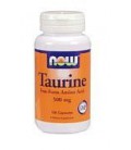 Now Foods Taurine 500 mg, 100 caps (Pack of 2)