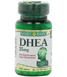 Bounty DHEA 25mg de la Nature, 100 comprimés (Pack de 4), Bounty -fy