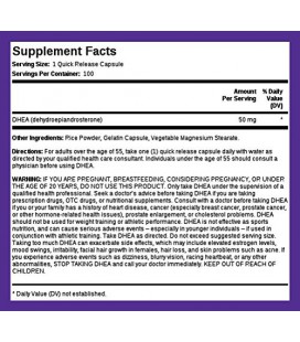 DHEA 50 mg 100 Capsules