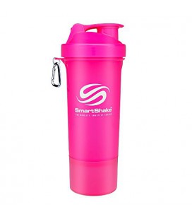 SmartShake Slim Coupe Shaker, 17-once, Neon Pink