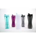TRIMR Shaker Bouteille Tritan sans BPA Blanc 24 oz avec de la paille Hydratation Coupe Shaker shakes de protéines